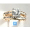 **LAST ONE | R27852** BRIDAL TWINSET | 0.250ct | DIAMOND RINGS | YELLOW GOLD - BUY SAFE