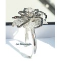 **HUGE DEAL | R69584** FLOWER DESIGN | ROUND CUTS | 1.450ct | DIAMOND RING | WHITE GOLD - BUY SAFE