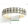 **EXCLUSIVE DESIGN | R41463** TWO ROW DESIGN | 1.200ct | DIAMOND BAND | YELLOW GOLD - BUY SAFE