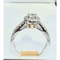 **HUGE DEAL | R71657** HALO DESIGN | ROUND CUT | 1.350ct | DIAMOND RING | WHITE GOLD - BUY SAFE