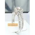 **HUGE DEAL | R71657** HALO DESIGN | ROUND CUT | 1.350ct | DIAMOND RING | WHITE GOLD - BUY SAFE