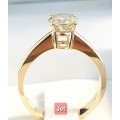 **CERTIFIED SOLITAIRE | R79606** ROUND CUT |1.1060ct| DIAMOND | DESIGNER | 18KT YELLOW GOLD-BUY SAFE