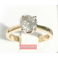 **CERTIFIED SOLITAIRE | R79606** ROUND CUT |1.1060ct| DIAMOND | DESIGNER | 18KT YELLOW GOLD-BUY SAFE