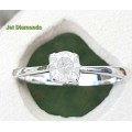 **BARGAIN BUY** ROUND CUT | 0.440ct | DIAMOND SOLITAIRE RING | WHITE GOLD - BUY SAFE