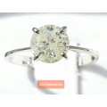 **BARGAIN BUY** ROUND CUT | 0.760ct | DIAMOND SOLITAIRE RING | 18KT WHITE GOLD - BUY SAFE