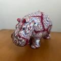 2 handmade hippo candles from Swaziland