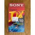 VHS - Unopened SONY blank 180 minute video cassette tape for recording.
