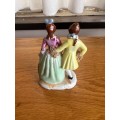 Dancing lady and gent - porcelain