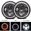 2PCS 7 Inch 45W Round LED Headlights For Jeep