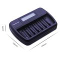 Battery Charger, Intelligent with LCD + 6 AAA High Capacity Batteries Included