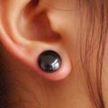 Hematite magnetic weight-loss earrings