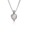 Stunning pearl in a cage locket with chain