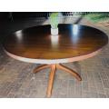 Huge Hard Wood Round Table