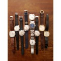 10 Vintage Watches Buren, Nivada, Roamer, Camy and Citizen