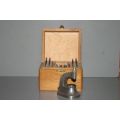 Small watchmakers riveting/staking tool set