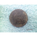 RARE 1861 One penny coin