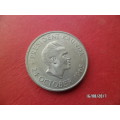 ZAMBIA FIVE SHILLINGS PRESIDENT KAUNDA * 24 OCTOBER 1965 LOW MINTAGE