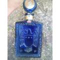 1969 J.W. Dant Cobalt Blue Whiskey Bottle - 1919-1969 50th Anniversary