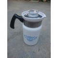 Corning Ware Blue CornflowerStove Top Perculator Coffee / Tea Pot