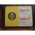 Original 1950's AA SOUTH AFRICA FIRST AID TIN WITH ITS CONTENT