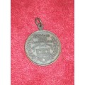 SA 1919 JHB 5th anniversary of conclusion of WW1 Commemorative medal with pendant ring