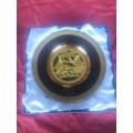 Original 24k Gold Plated Australian Porcelain Display Plate!!!