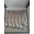 Beautiful Vintage Voorschoten Silver Spoons Marked 800