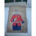 OLD MILITARY OFFICER PAINTING
