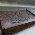 Beautiful Highly detailed wooden hand carved box!!!!!