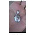 Silver photo locket