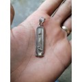 Silver egiptian pendant `BEV`
