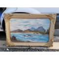 Lovely antique painting, With frame 64cm x 44cm without frame 53cm x 33cm +-