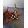 Small brass oliver hardy figure