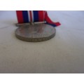 WW2 War Medal 19391945 with ribbon - D.J. Steyn