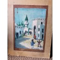 RARE VINTAGE OIL ON BOARD PAINTING SIGNED BY ARTIST SIZE 45cm x 34cm!!!