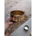 Cute brass pot with lion paws