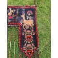 STUNNING HAND KNOTTED PURE WOOL PERSIAN CARPET TENT DOOR HANGING