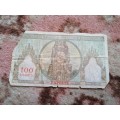 banque de l`indochine 100 francs