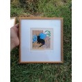 Lovely framed cat picture by Fiona walker 23.5cm x  24cm