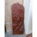 Rare Antique Christian Religious Woodcarving by Dutch Artist Cor Wijker (1890 - 1969)
