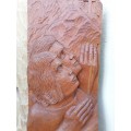 Rare Antique Christian Religious Woodcarving by Dutch Artist Cor Wijker (1890 - 1969)