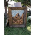 Antique framed painting as per picture