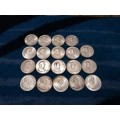 Huge lot silver Verwoerd one rand coins. Some very nice condition