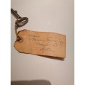 Antique key of Robertson news agency 26 jul 1961