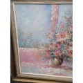 Lovely large framed painting by S. Cooper