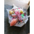 Bag full of children beads for making necklaces ect