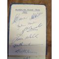 Wow rare find Autographs - Aus (Rugby) 1953 and NZ (Cricket) 1953. 45 Signatures.