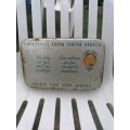 A RARE WW2 `GREETINGS FROM SOUTH AFRICA` CHRISTMAS 1940 SERVICEMEN CHOCOLATE GIFT TIN