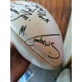 Warren Brosnihan and Mark Andrew`s signed rugby ball. Untested