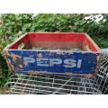 Vintage 1960s pepsi crate. Some paint still need to be removed